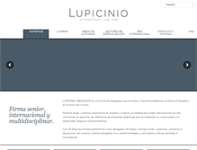 Tablet Screenshot of lupicinio.com